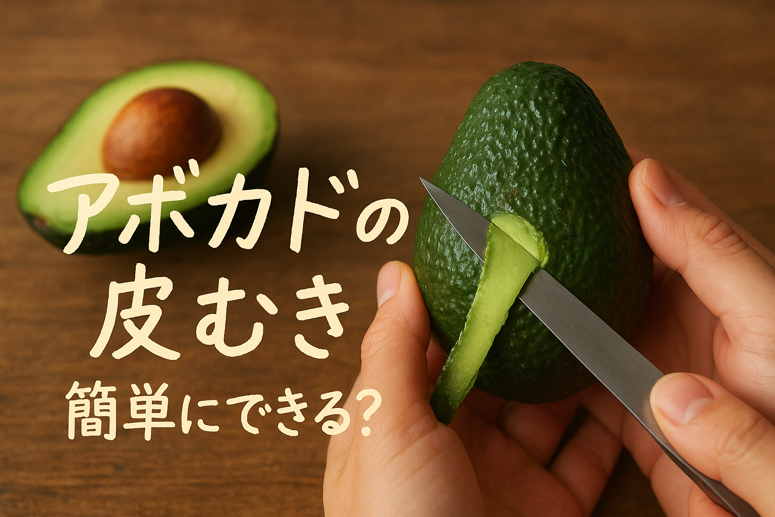 アボカドの皮むき、簡単にできる？