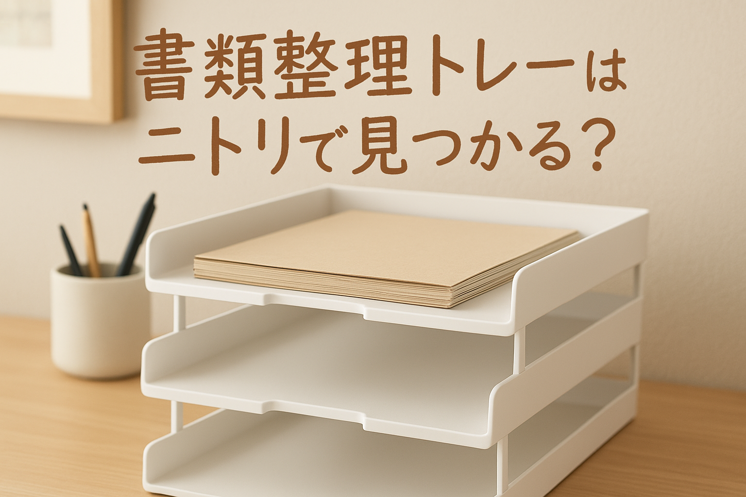 書類整理トレーはニトリで見つかる？