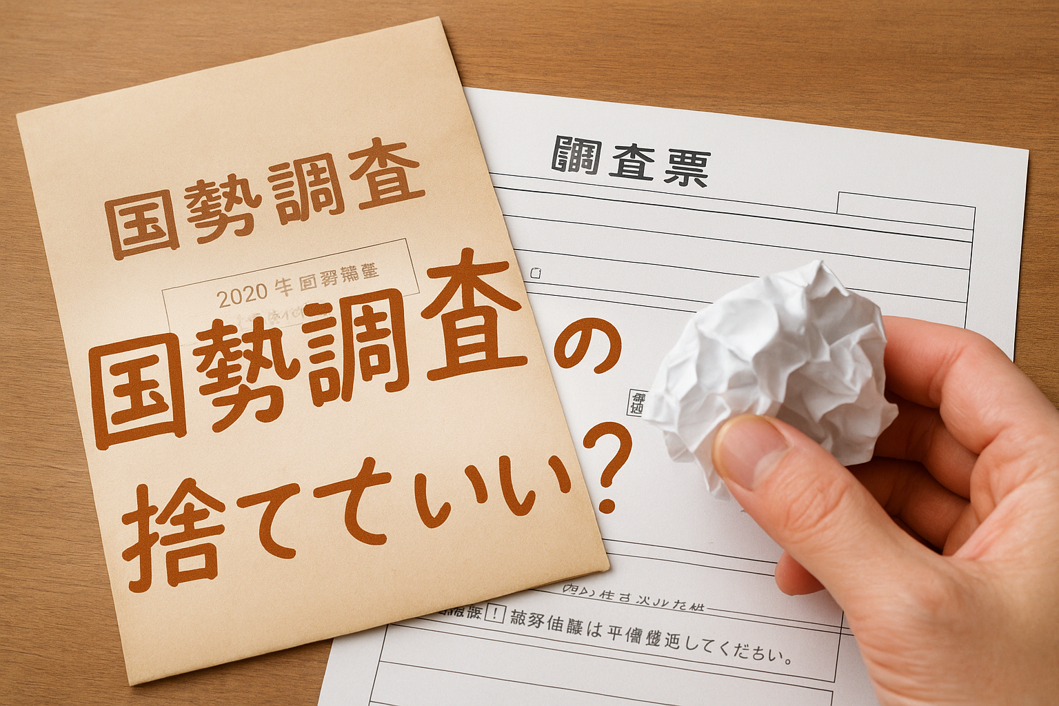 国勢調査の紙は捨てていい？