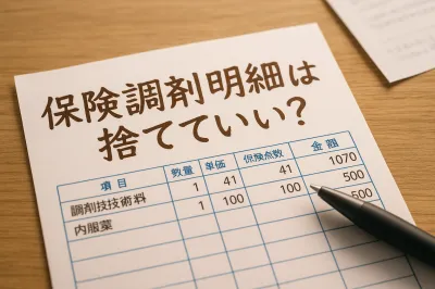 保険調剤明細書は捨てていい？保管の目安と処分方法を紹介