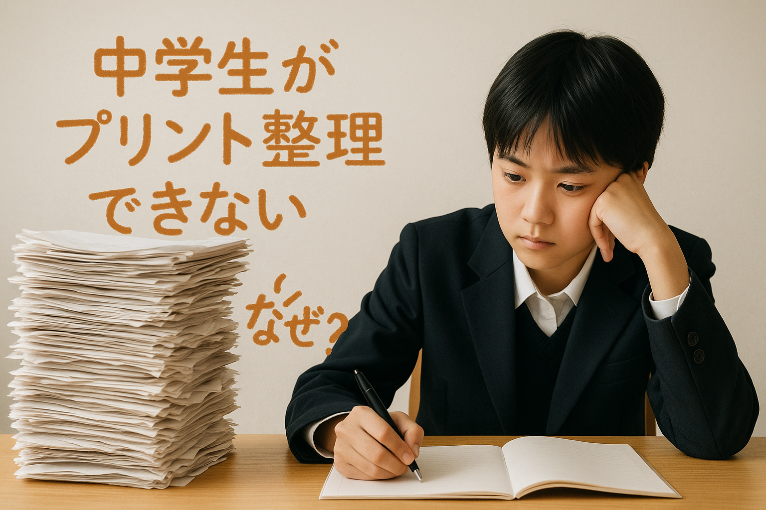 中学生がプリント整理できないのはなぜ？