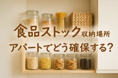食品ストックの収納場所はアパートのどこがいい？置き方の工夫を解説