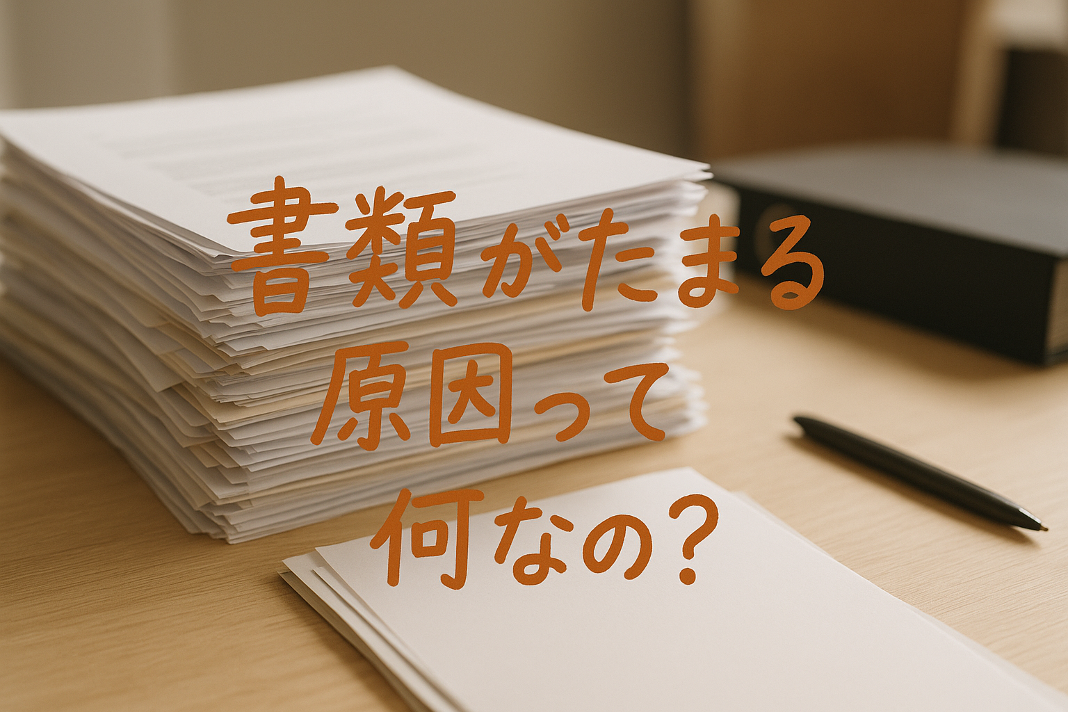 書類がたまる原因って何なの？