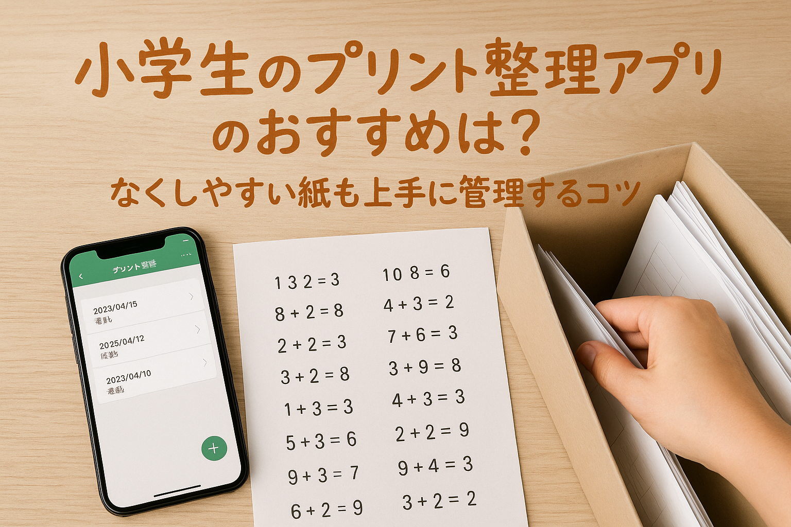 小学生のプリント整理アプリのおすすめは？なくしやすい紙も上手に管理するコツ