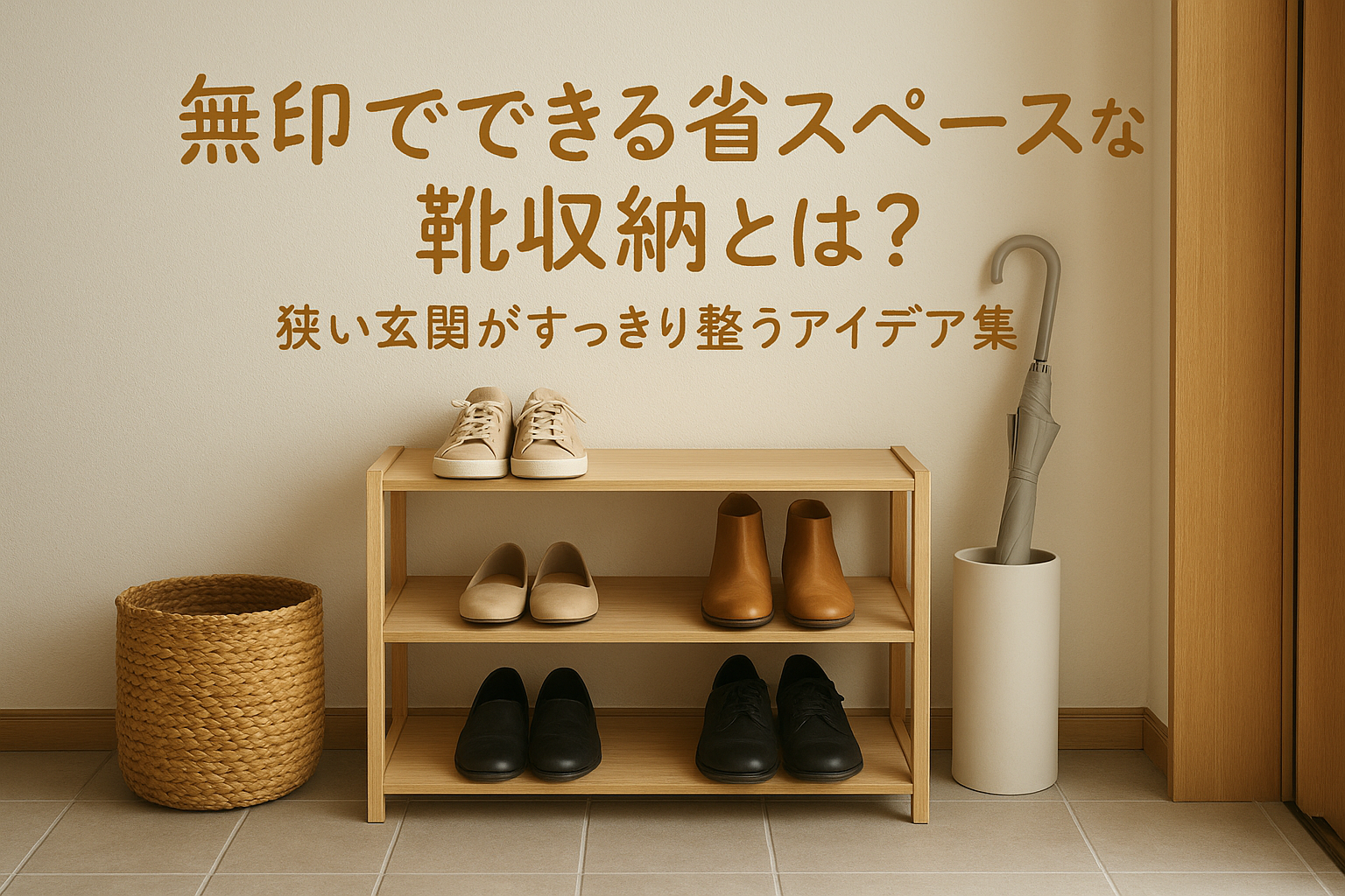 無印でできる省スペースな靴収納とは？狭い玄関がすっきり整うアイデア集