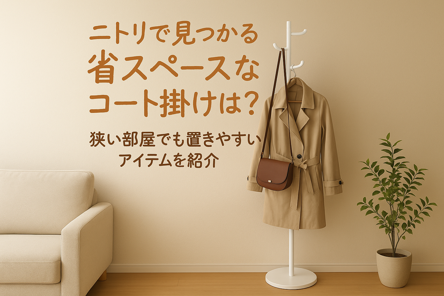 ニトリで見つかる省スペースなコート掛けは？狭い部屋でも置きやすいアイテムを紹介