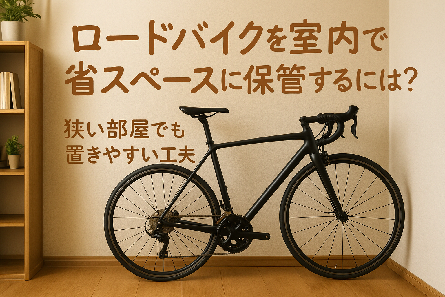 ロードバイクを室内で省スペースに保管するには？狭い部屋でも置きやすい工夫とは