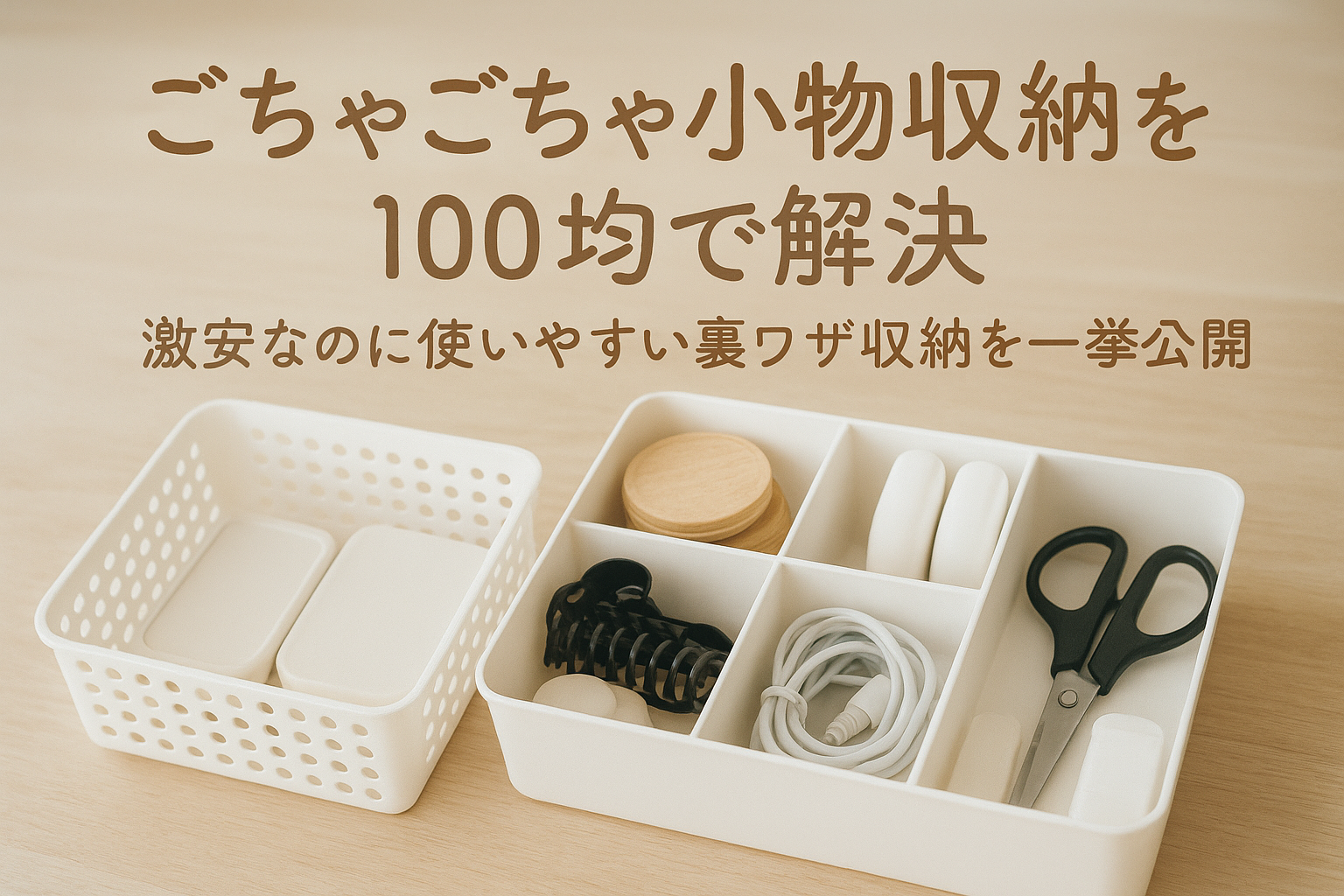 ごちゃごちゃ小物収納を100均で解決｜激安なのに使いやすい裏ワザ収納を一挙公開