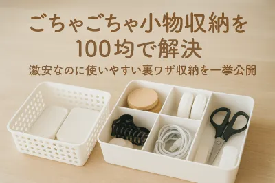 ごちゃごちゃ小物収納を100均で解決｜激安なのに使いやすい裏ワザ収納を一挙公開