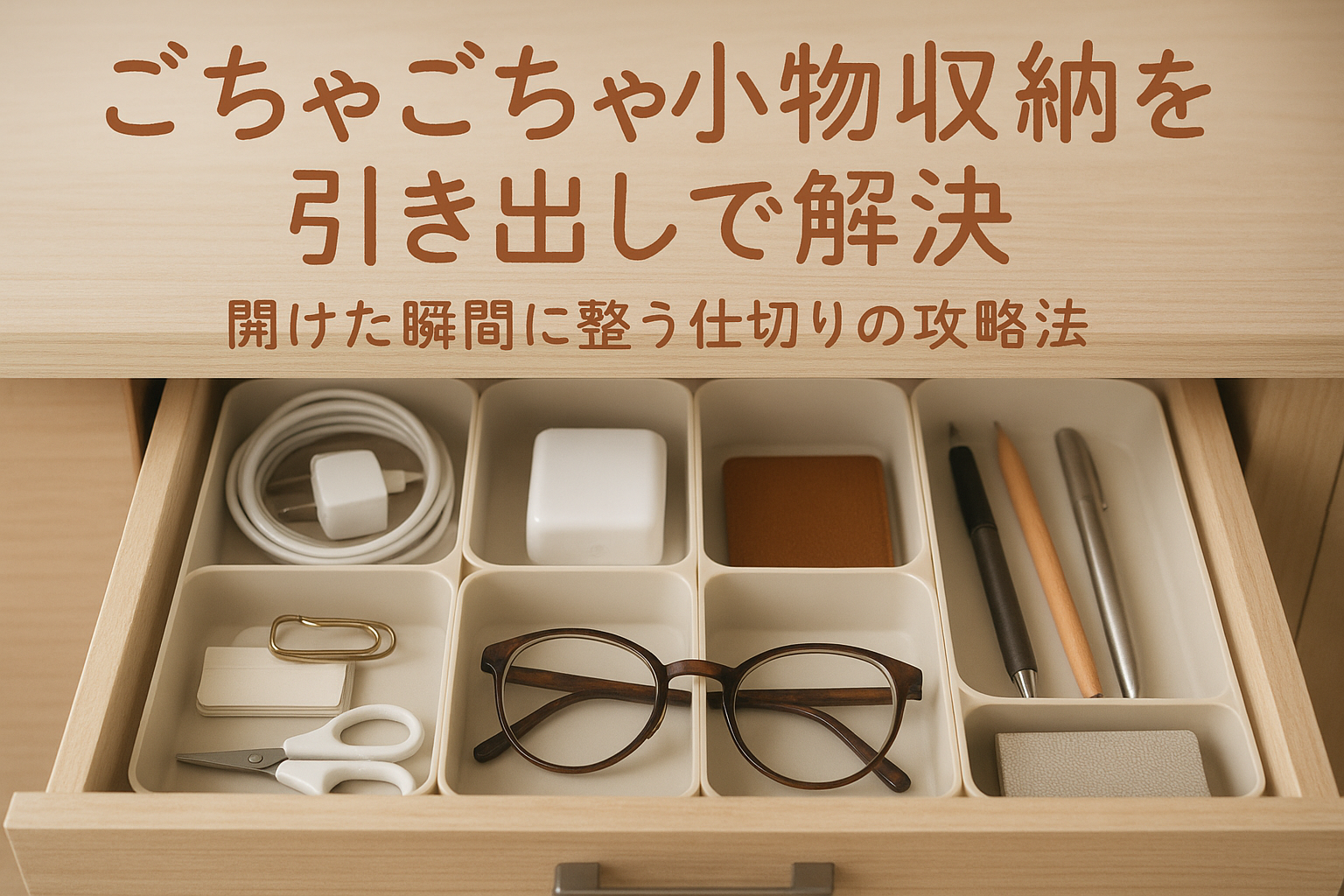 ごちゃごちゃ小物収納を引き出しで解決｜開けた瞬間に整う仕切りの攻略法