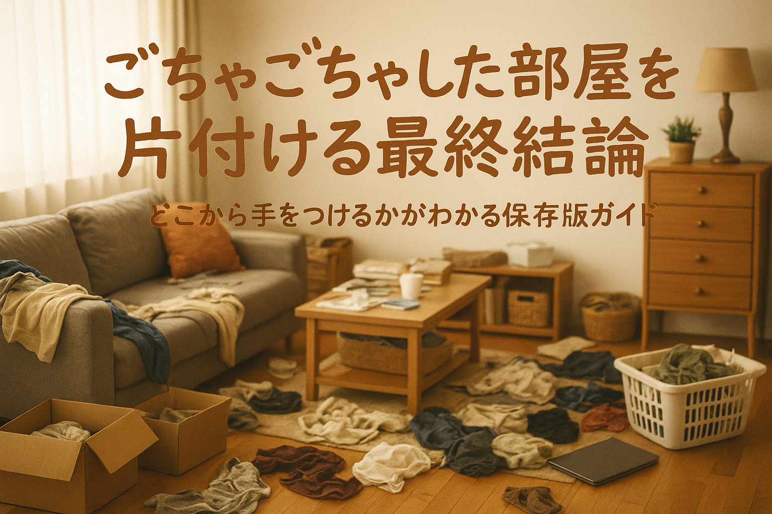 ごちゃごちゃした部屋を片付ける最終結論｜どこから手をつけるかがわかる保存版ガイド