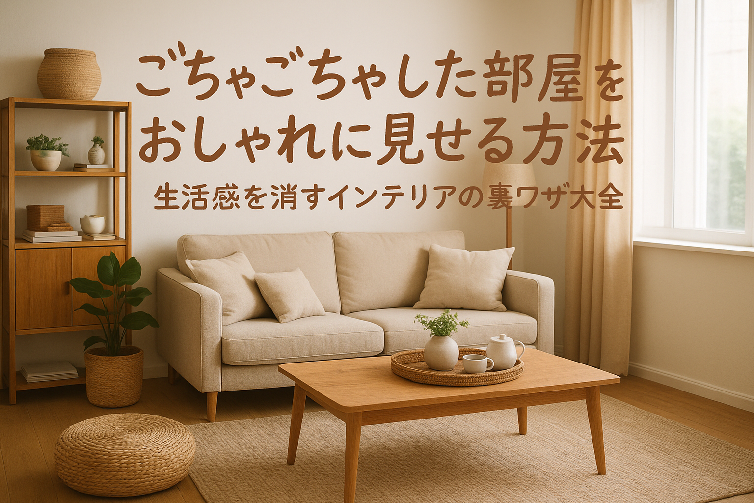 ごちゃごちゃした部屋をおしゃれに見せる方法｜生活感を消すインテリアの裏ワザ大全