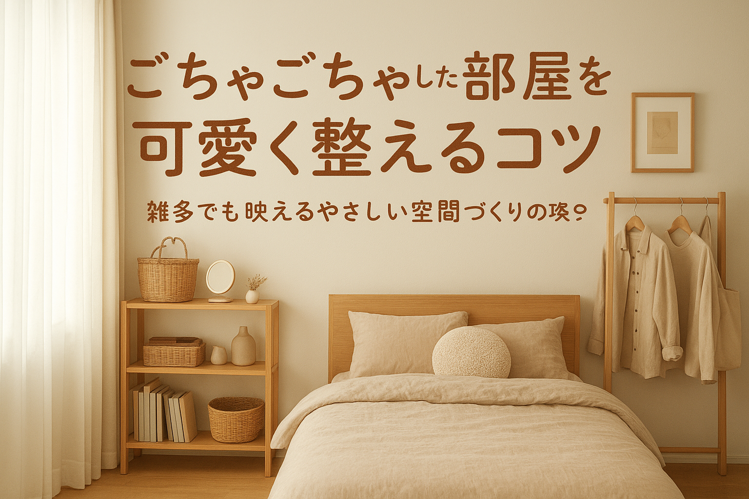 ごちゃごちゃした部屋を可愛く整えるコツ｜雑多でも映えるやさしい空間づくりの攻略法