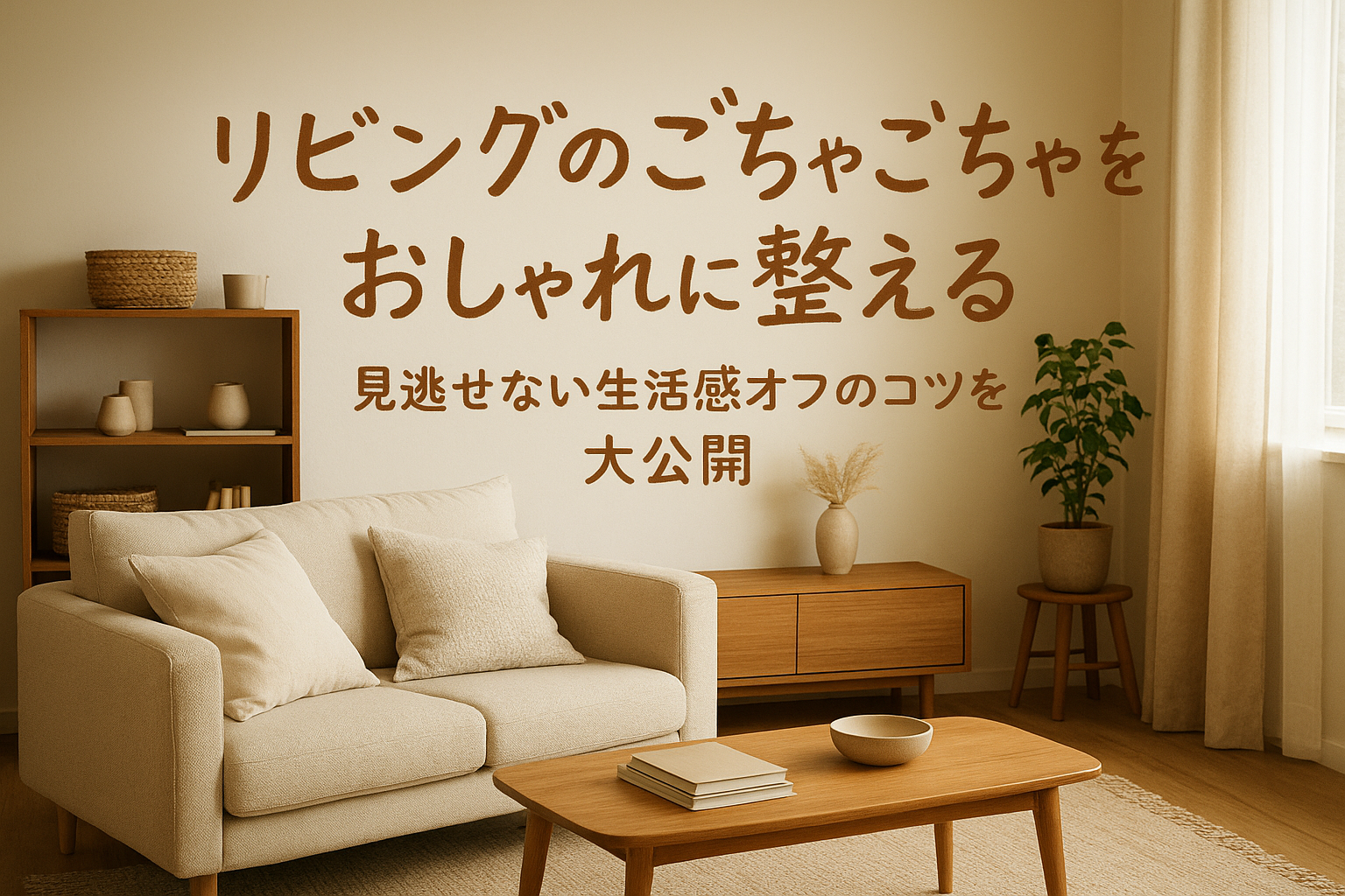 リビングのごちゃごちゃをおしゃれに整える｜見逃せない生活感オフのコツを大公開