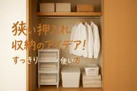 狭い押入れ収納のアイデア！すっきり片付く使い方