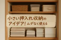 小さい押入れ収納のアイデア！ムダなく使える整理術