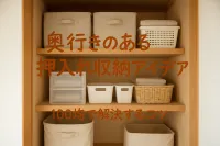 奥行きのある押入れ収納アイデア！100均で解決するコツ