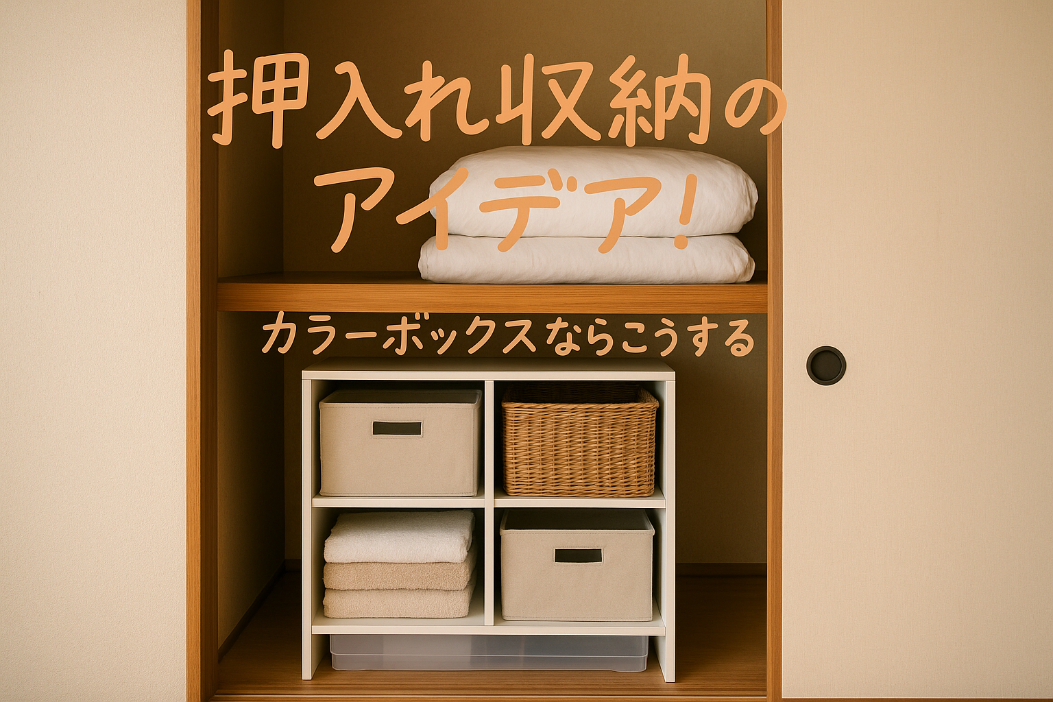 押入れ収納のアイデア!カラーボックスならこうする