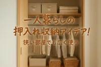一人暮らしの押入れ収納アイデア！狭い部屋でも広く使う