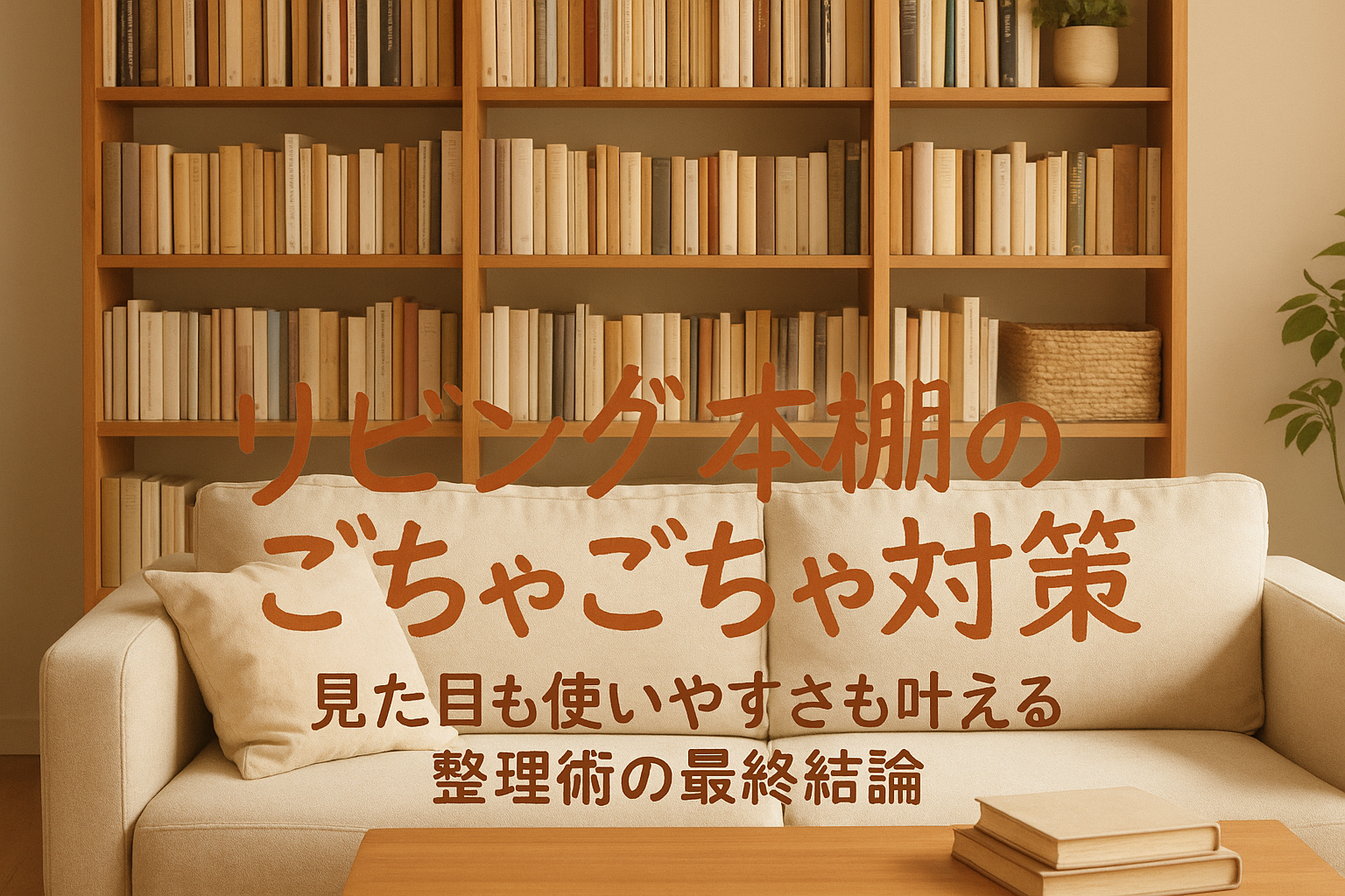リビング本棚のごちゃごちゃ対策｜見た目も使いやすさも叶える整理術の最終結論