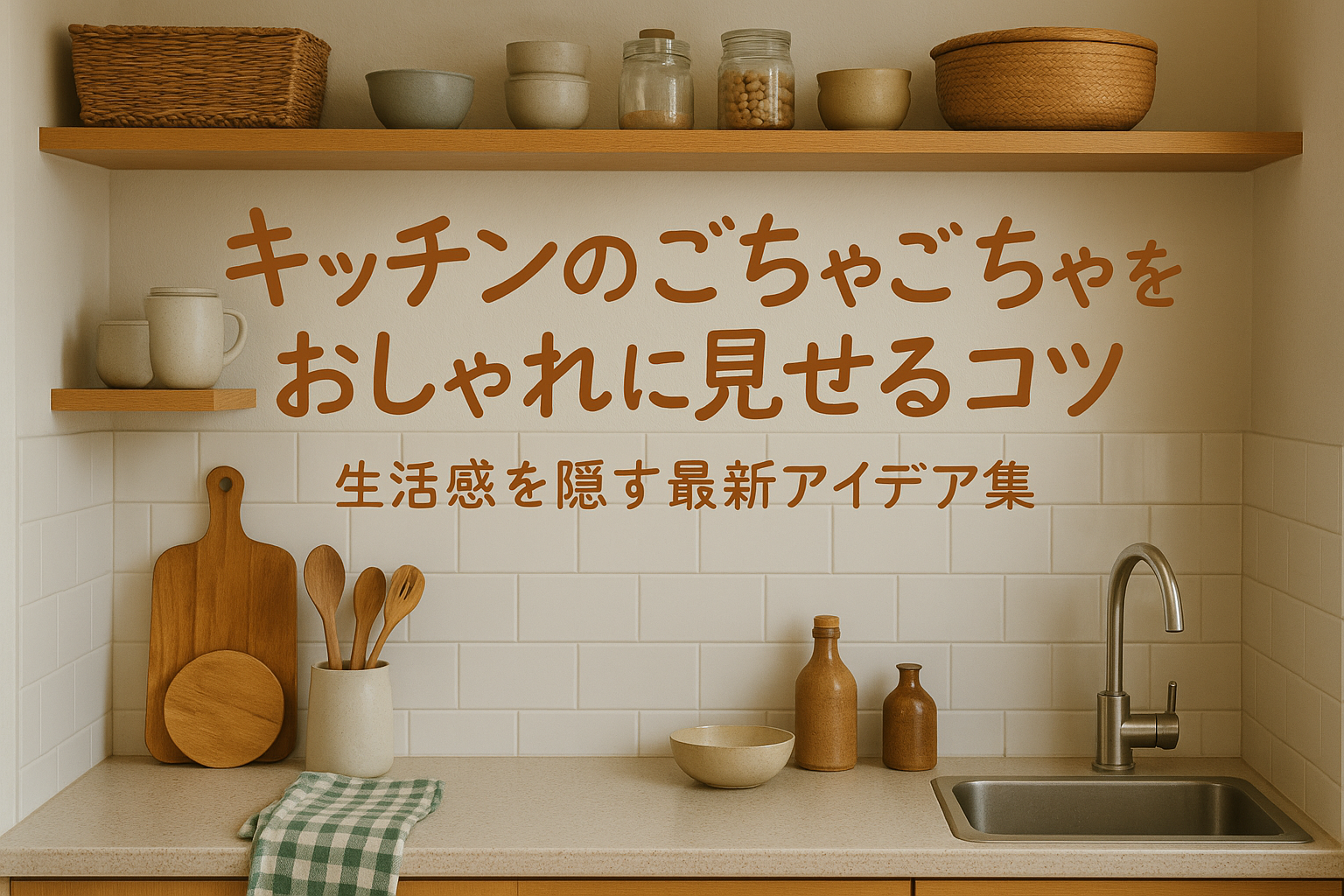 キッチンのごちゃごちゃをおしゃれに見せるコツ|生活感を隠す最新アイデア集