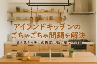 アイランドキッチンのごちゃごちゃ問題を解決｜見えるキッチンの現実に効く裏ワザ収納