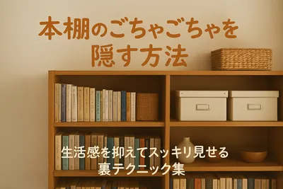 本棚のごちゃごちゃを隠す方法｜生活感を抑えてスッキリ見せる裏テクニック集