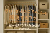 クローゼットのごちゃごちゃを解消するコツ｜服が選びやすくなる収納の攻略法