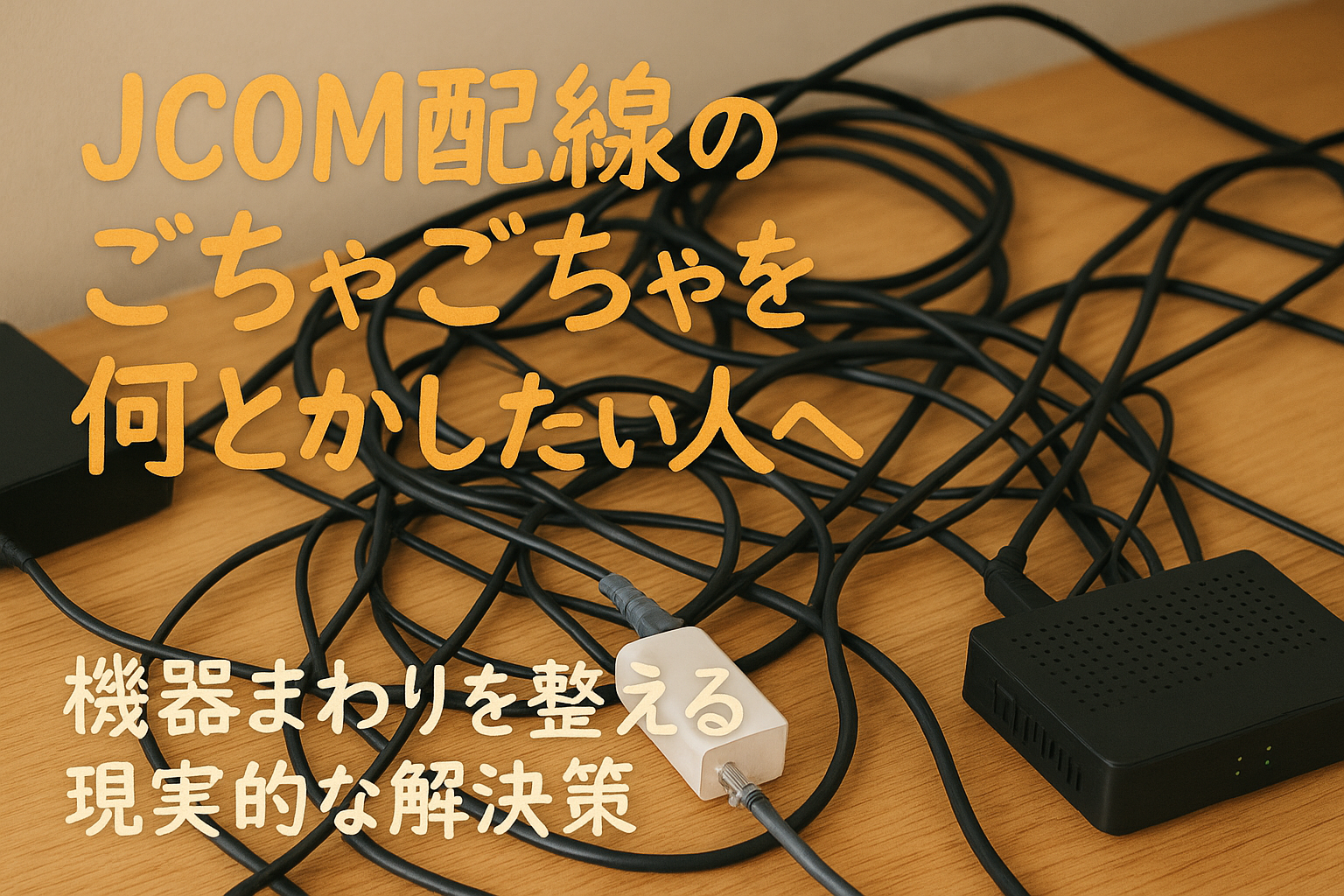 JCOM配線のごちゃごちゃを何とかしたい人へ｜機器まわりを整える現実的な解決策