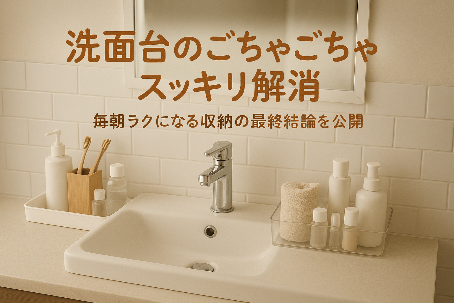 洗面台のごちゃごちゃをスッキリ解消|毎朝ラクになる収納の最終結論を公開