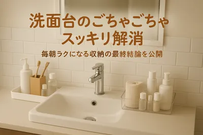 洗面台のごちゃごちゃをスッキリ解消｜毎朝ラクになる収納の最終結論を公開