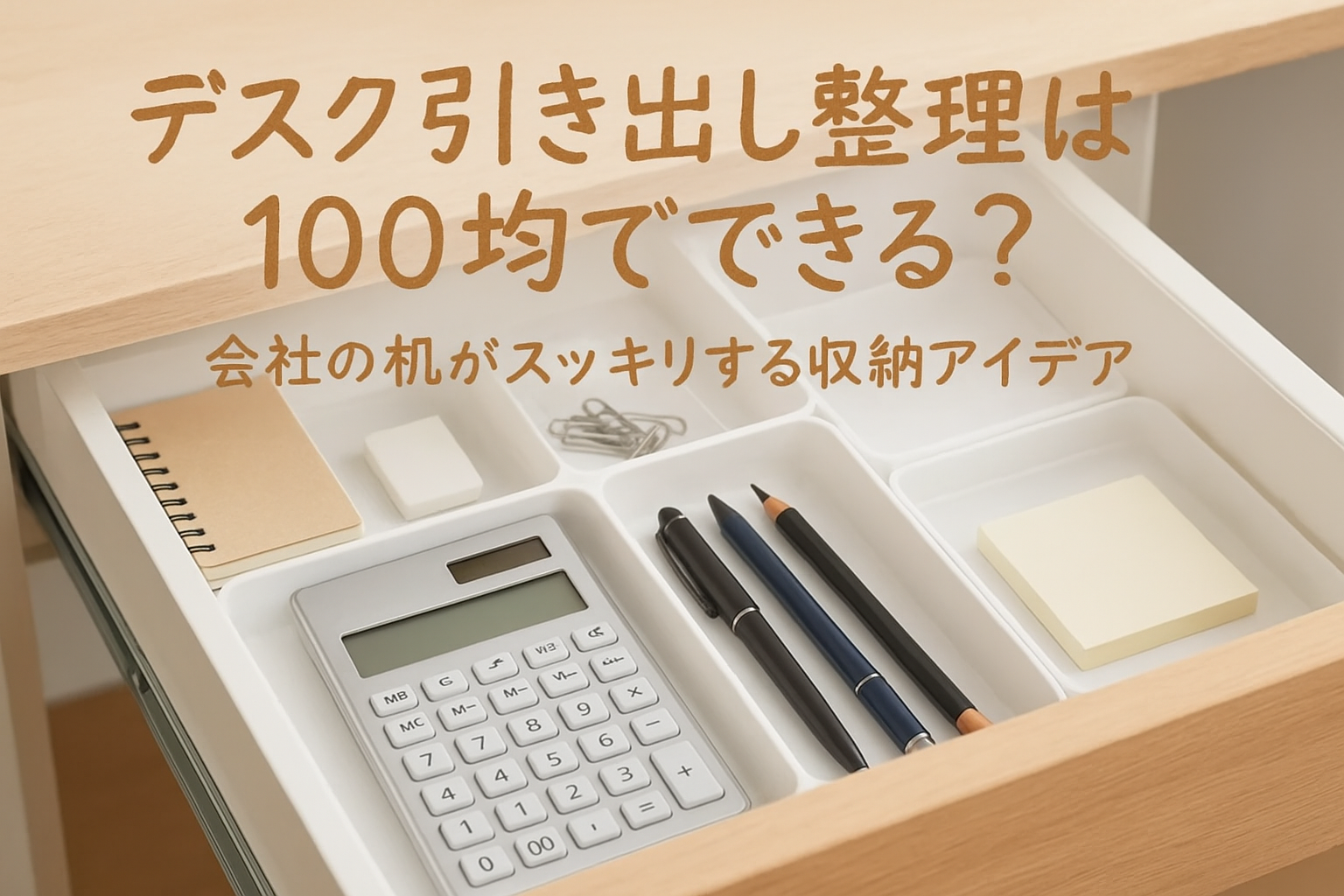 デスク引き出し整理は100均でできる？会社の机がスッキリする収納アイデア