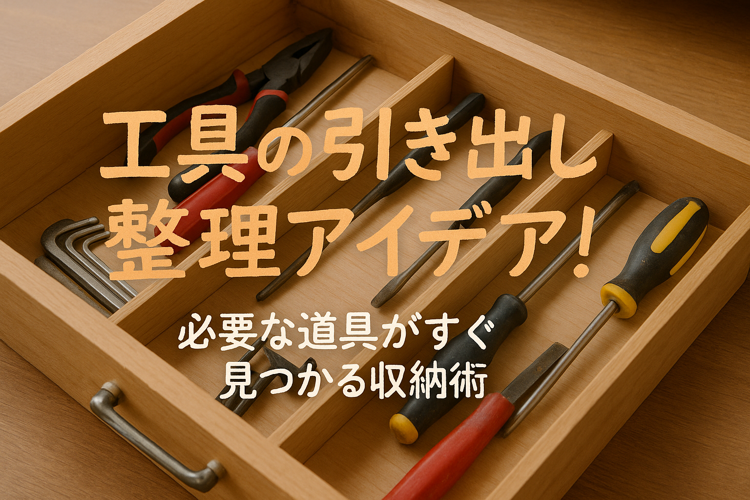 工具の引き出し整理アイデア！必要な道具がすぐ見つかる収納術