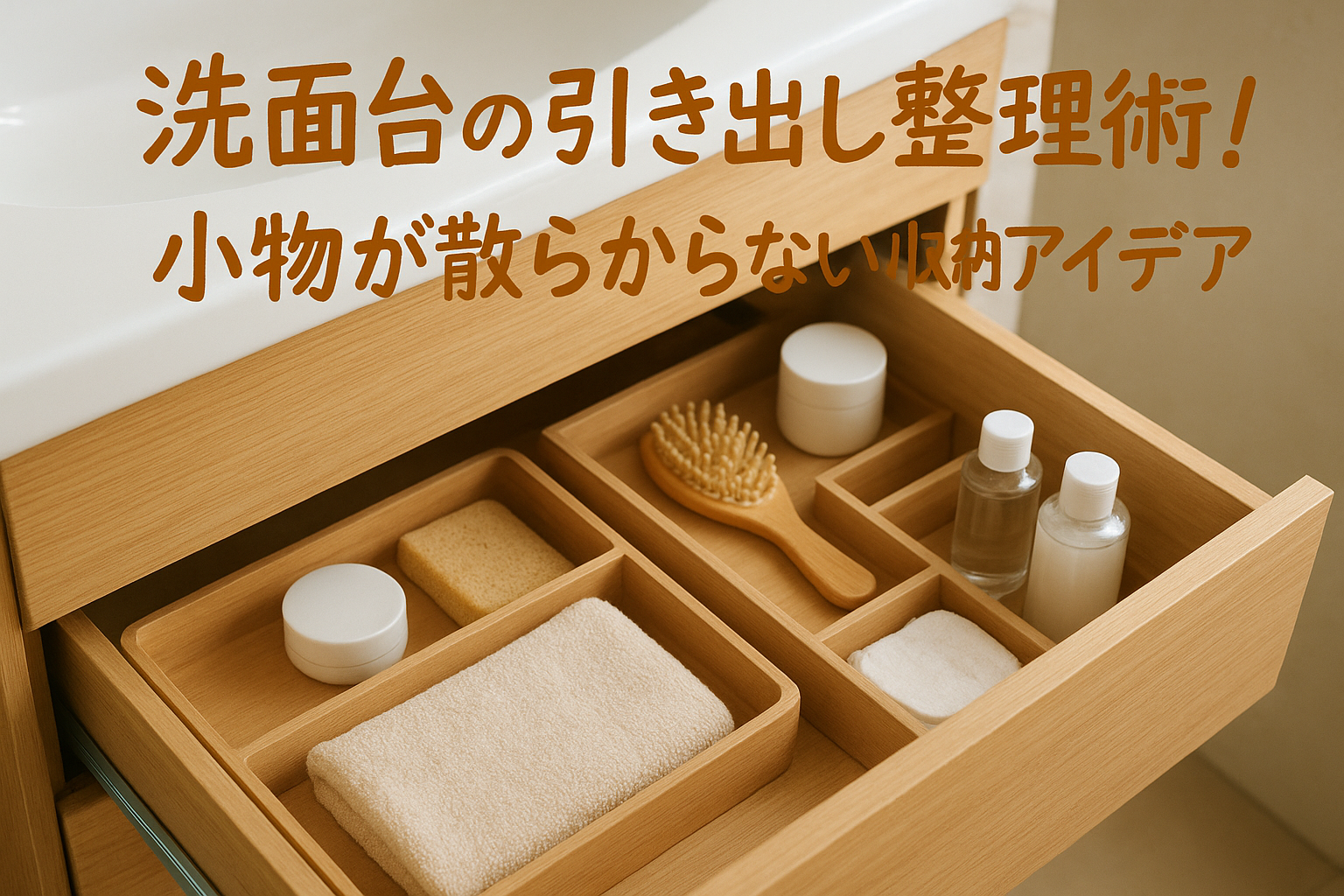 洗面台の引き出し整理術！小物が散らからない収納アイデア