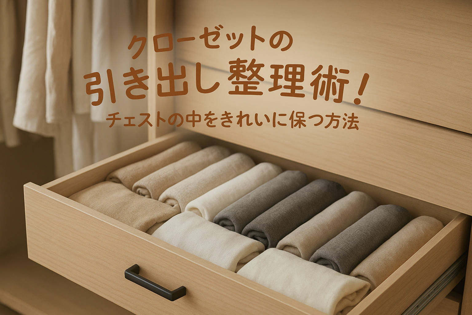 クローゼットの引き出し整理術！チェストの中をきれいに保つ方法