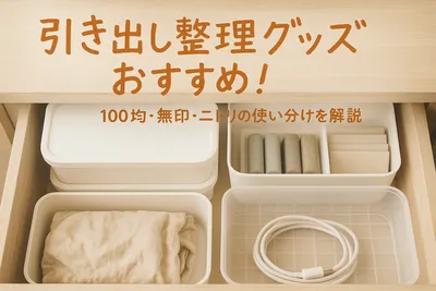引き出し整理グッズおすすめ！100均・無印・ニトリの使い分けを解説