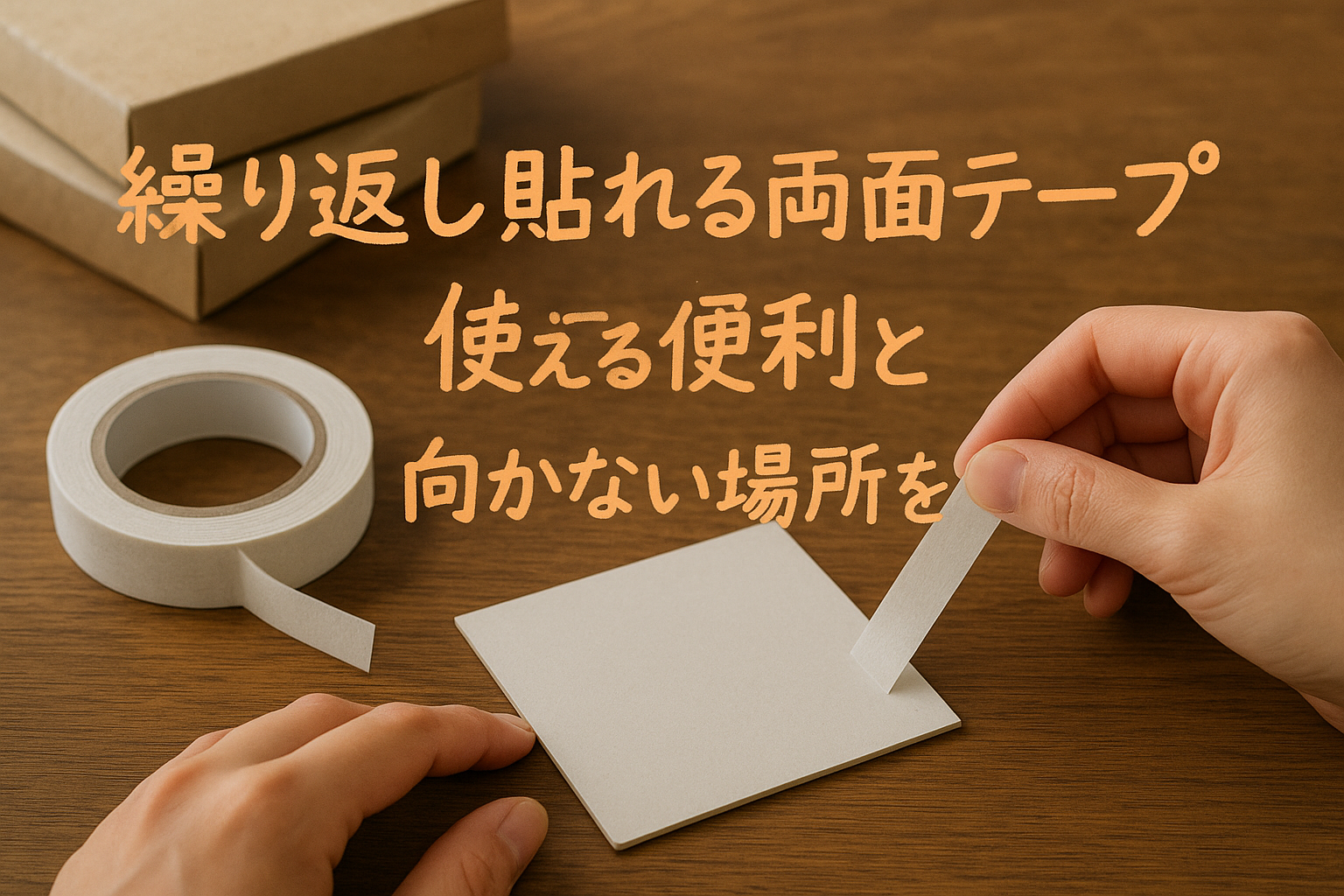 繰り返し貼れる両面テープは便利?使える場所と向かない場所を解説