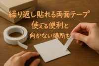 繰り返し貼れる両面テープは便利？使える場所と向かない場所を解説