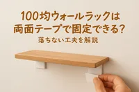 100均ウォールラックは両面テープで固定できる？落ちない工夫を解説