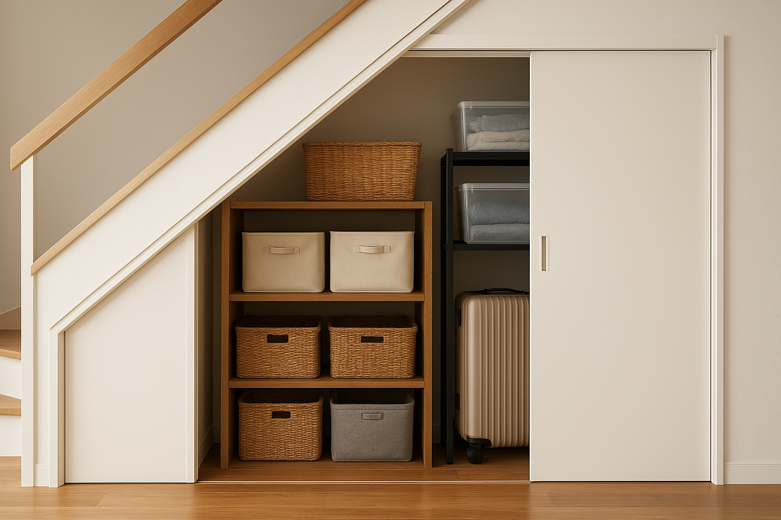 階段下の押入れは「使い方次第」で万能収納になる