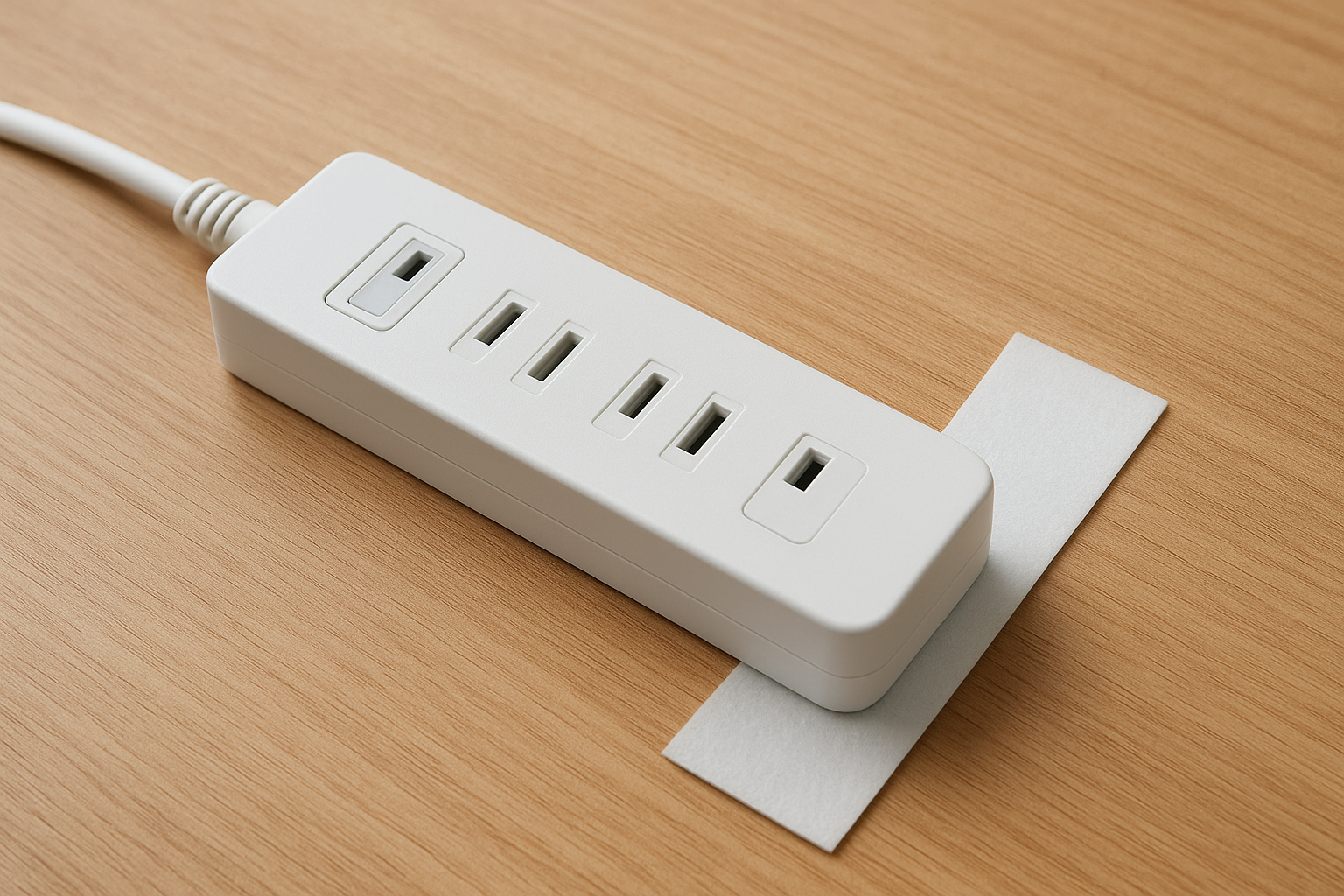 電源タップを両面テープで固定すると落ちやすい理由