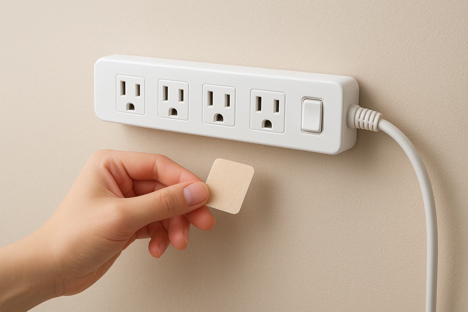 なぜ電源タップは両面テープで落ちやすいのか