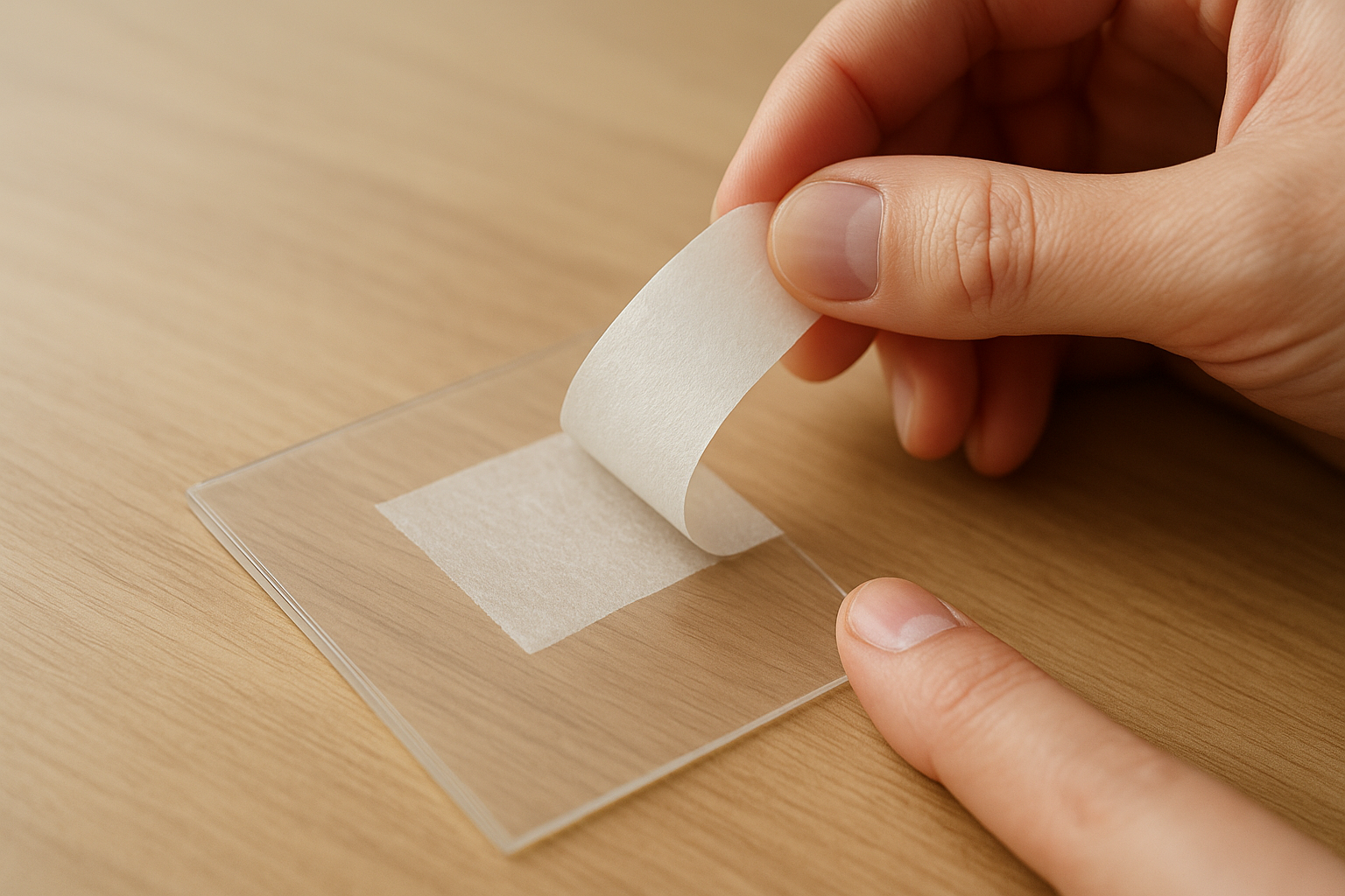 プラスチックの両面テープは「優しく・段階的に」剥がすのが正解