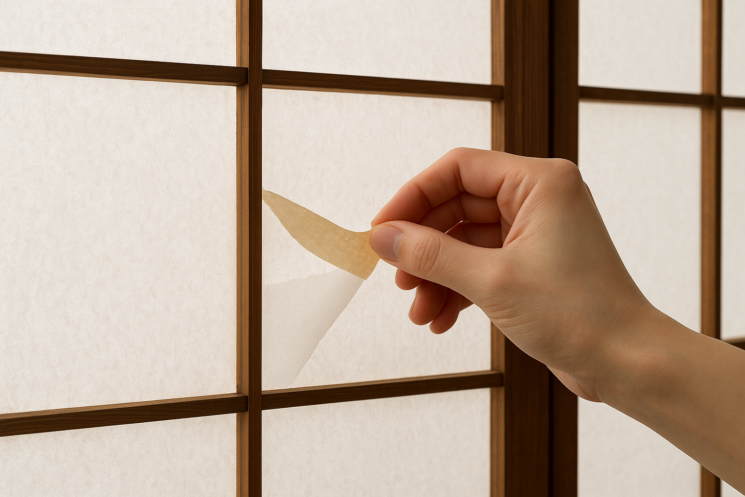 障子紙に両面テープがついている理由