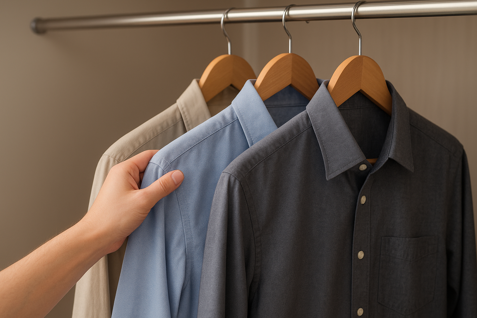 ハンガー収納で服は本当に伸びます